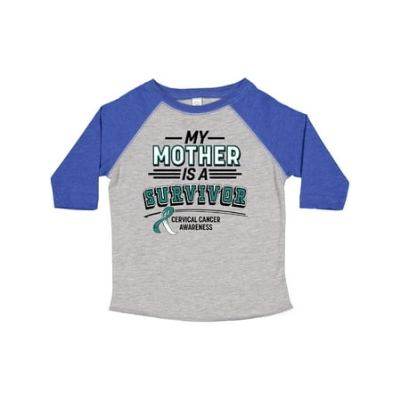 

Inktastic My Mother is a Survivor Cervical Cancer Awareness Gift Toddler Boy or Toddler Girl T-Shirt