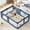 Blue, variant on YISUFO Large Baby Playpen with Mat, 71"x 59" Unisex Safety Activity Center Playard Play Yard Fence, Anti-Slip Base for Infant Toddler - Blue