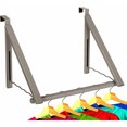 thumbnail image 1 of TEAFIRST Over the Door Hook & Clothes Drying Rack,  Storage Collapsible Metal Satin Nickel, 1 of 7