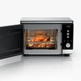 thumbnail image 6 of Ninja Crispi Microwave and Air Fryer with FusionCrisp, 14-in-1, 1000W, 0.9 Cu. Ft., Max Crisp, Roast, Bake, Broil, 8 Microwave Presets, Popcorn, Defrost, and more, MW101 Silver, 6 of 18