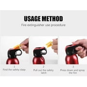 2 Pcs Portable Fire Extinguisher | 4-in-1 Small Fire Extinguisher for Home, Garage, Kitchen, Car | For Electric, Textile and Grease Fires |Easy Clean | Wall Mount Incl