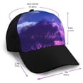 thumbnail image 2 of Naloa Dreamy Colorful Starry Sky Adult adjustable Print Baseball Hat, Patchwork curved brim baseball capfor Men and Women, One Size, 2 of 5