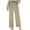 Khaki, variant on Lenpel Cargo Pants for Women High Waisted Wide Leg Business Casual Work Trousers Baggy Derss Pants with Pockets
