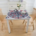 thumbnail image 3 of nygtbtfer Tablecloth, Fitted Table Cover with Elastic for Tables, Blue Red Star Table Cloth Outdoor Indoor Dinning Party Tablecloths, 3 of 7