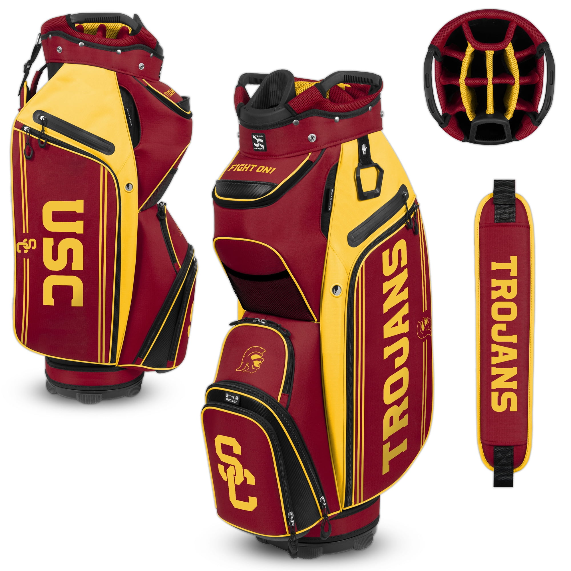 WinCraft USC Trojans Bucket III Cooler Cart Golf Bag