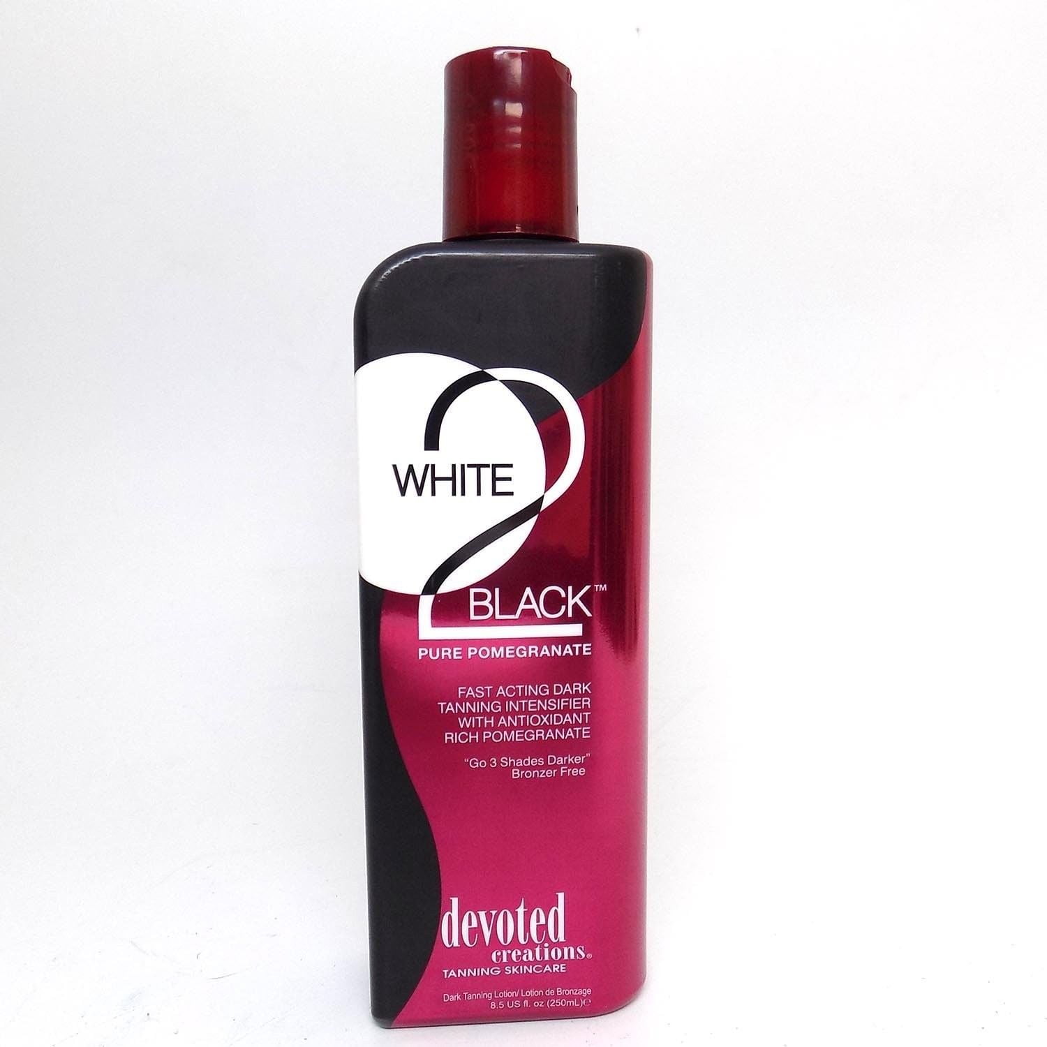 Devoted Creations WHITE 2 BLACK Pure Pomegranate Tanning Lotion 8.5
