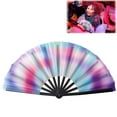 thumbnail image 4 of 2025 New Folding Hand Fan for Line Dancing Clap Fans for Line Dancing Foldable Craft Holding Laser Colors Hand Fan, 4 of 7