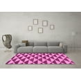 thumbnail image 3 of Ahgly Company Indoor Square Abstract Pink Modern Area Rugs, 7' Square, 3 of 4