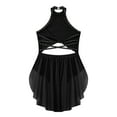 thumbnail image 4 of Miutii Kids Girls Glittery Rhinestone Backless Ballet Leotard Dress Lyrical Jazz Latin Modern Dance Black 16, 4 of 9