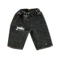 thumbnail image 4 of Kokiya 1/6 Scale Men Figure Short Pants Handmade Doll Clothes Black with Holes, 4 of 9