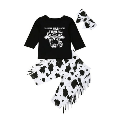 

Imcute Newborn Baby Boy Girl Clothes Cotton Long Sleeve Tops Pants Headband Set