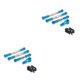 thumbnail image 1 of Vogacara Varilla de dirección de coche con Control remoto 1/12, modificación mejorada, conexión de brazo Servo, reparación, reemplazo de pieza, Azul 2piezas Vogacara CBP213190, 1 of 6