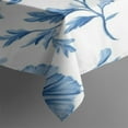 thumbnail image 2 of Blue Pioneer Flower Rectangle Tablecloth 60"x84",Waterproof Polyester Rectangle Table Cloth, Wipeable Spillproof Polyester Tablecloth for Dining, Camping, Indoor and Outdoor, 2 of 5