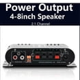 thumbnail image 4 of Amplificador ST-838 HIFI de 2.1 canales para coche, mini amplificador MP3, entrada AUX, ajuste de graves altos y bajos, supergraves, 20W x 2 + amplificador de 40W., 4 of 5
