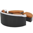 thumbnail image 4 of Ergode Convene Canopy Outdoor Patio Daybed - Espresso Orange, 4 of 5