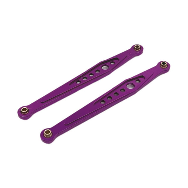 Varilla de enlace de suspensión trasera Strade Fareast Limited 2 piezas aleación de aluminio DIY para Wltoys modelo 12423 violeta