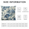 thumbnail image 5 of GOSMITH Chinoiserie Pillow Cover Vintage Blue Flower Throw Pillow Covers Spring Summer Floral Outdoor Pillow Cases Cushion Covers for Couch Sofa Bedroom Chinoiserie Decor White, 5 of 5