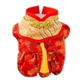 thumbnail image 2 of Disfraz de perro de año Nuevo para perros traje Tang vestido ropa para mascotas abrigo de invierno cálido para mascotas Cheongsam Qipao para perros pe, 2 of 7