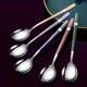 thumbnail image 4 of Juego de cucharas de acero inoxidable de 5 piezas, inoxidable, mango largo, adecuado for reuniones familiares y restaurantes, 4 of 7