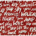 thumbnail image 5 of oneOone Cotton Poplin Twill Red Fabric Text Sewing Craft Projects Fabric Prints By Yard 56 Inch Wide-Z3, 5 of 5