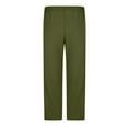thumbnail image 4 of Godokuleh Mens Tear Away Basketball Pants 2 Side Zippers Snap off Full Open Down Sweatpants Leg Post Surgery Pant with Pockets Track Jogger Athletic Bottom Running Elastic Waist Pants Army Green L, 4 of 5