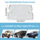 thumbnail image 2 of Cubierta de automóvil para ventanas laterales y parabrisas delantero para sedán/hatchback para SUV, película de aluminio de 86.6 pulgadas, 2 tiras reflectantes, 2 of 7