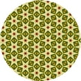 thumbnail image 1 of Ahgly Company Indoor Round Patterned Oak Brown Area Rugs, 6' Round, 1 of 6