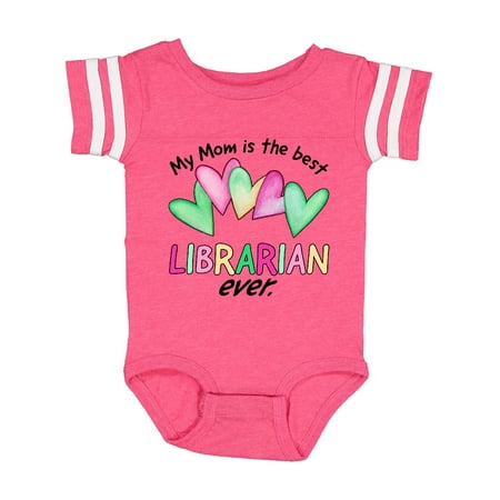 

Inktastic My Mom is the Best Librarian Ever Gift Baby Boy or Baby Girl Bodysuit