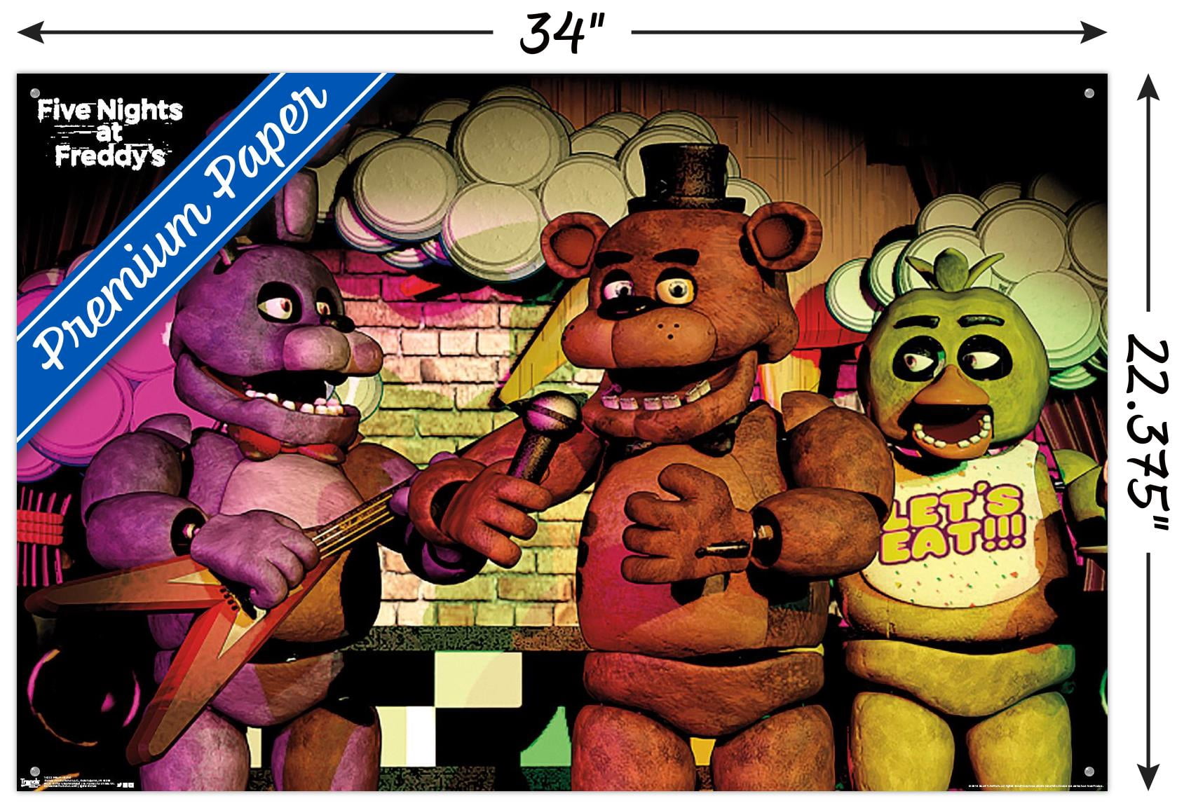 Five Nights at Freddy's - Band Wall Poster with Push Pins, 22.375" x 34"