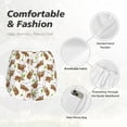 thumbnail image 6 of Lsque Cute Sloth Printed Women's Running Shorts with Liner Pockets,Elastic Quick Dry Workout Athletic Gym Yoga Shorts,Womens High Waist Shorts-Small, 6 of 9