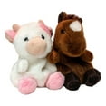 thumbnail image 2 of Set of 2 TRUFFLE HORSE & BELLE COW Palm Pals 5" Stuffed Animal Plush, Aurora, 2 of 8