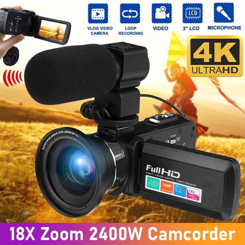 Napier Verschillende goederen Vulkaan Oak Leaf 1080P 24MP Digital Video Camera Camcorder Recorder with 270 Degree  Rotation LCD 18x Digital Zoom 3inch Capacitive IR Infrared Night Sight with  Microphone, Wide Vision Lens - Walmart.com