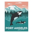 thumbnail image 2 of Port Angeles, Washington, Orca Whale and Calf, Vector (1000 Piece Puzzle, Size 19x27, Challenging Jigsaw Puzzle for Adults and Family, Made in USA), 2 of 4