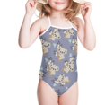 thumbnail image 2 of SEANATIVE Lace Up One Piece Swimsuit Size 1-2 Cute Cartoon Kola Kids Beach Swimwear Girls Skin-Friendly Toddler Bathing Suit Girl Sleeveless, 2 of 5