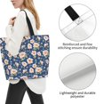 thumbnail image 3 of Disketp Flower Bolsa Tote Estampada para Mujer, Bolso de Hombro y de Mano para Compras y Viajes, 3 of 8