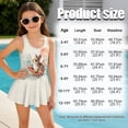 thumbnail image 5 of DISNIMO Bunny Flower Printed Girls Swimsuits One-Piece Swimwear with Skirt Hawaiian Summer Swim Dress Quick Dry Bathing Suit for Beach Pool Party, 5 of 8