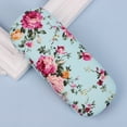 thumbnail image 4 of 2 piezas de estuches para anteojos Estuche rígido para anteojos para mujer Estuche para anteojos retro portátil de tela floral (azul, negro) kaili Sencillez, 4 of 5