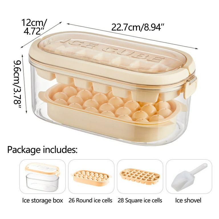 Vikakiooze Ice Maker DIY Personalized Ice Box 6 Small With Lid