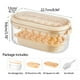 thumbnail image 5 of Caja de hielo, gran capacidad, portátil, refrigerador, grado alimenticio, molde de cubitos de hielo, beis, 5 of 5