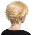 thumbnail image 4 of Pelucas de pelo Bob corto Peluca de natural con gorro de peluca para mujer Dama diario / Baoblaze Peluca rubia corta de cabello humano, 4 of 8