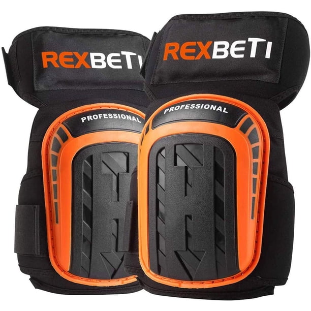 Rexbeti Rodilleras Para Trabajo Construcción Rodilleras De Gel Herramientas Resistentes Cómodas Rodilleras De Espuma Antideslizantes Para Limpiar Pisos Y Jardín Correas Elásticas Fuertes 1 Par