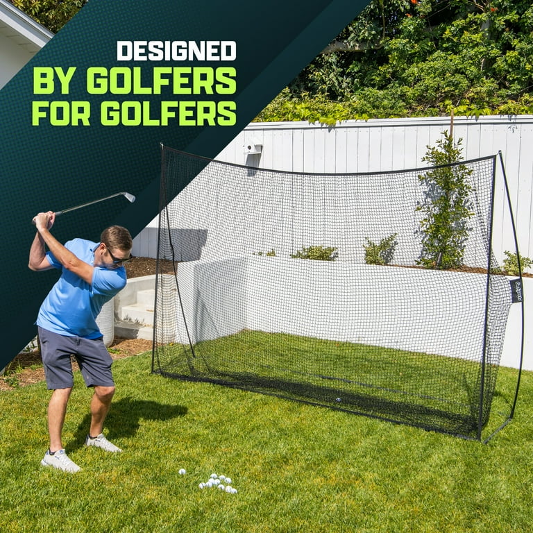 GoSports, Golf Practice Hitting Net, 10 ft x 7 ft, Black - Walmart.com