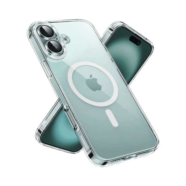 Funda protectora magnética transparente UGREEN Classy para iPhone 16