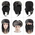 thumbnail image 2 of TZ Promise Men Women's Black Trapper Hat-Warm Trooper Hat for Hunting Ski with Ear Flaps, 2 of 5