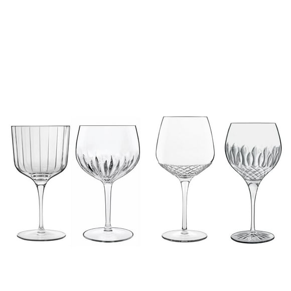 De fabrication Italienne, Luigi Bormioli Verre de Gin Assortis (lot de 4)