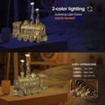 thumbnail image 3 of 300ml Train Aromatherapy Diffuser - Ultrasonic Humidifier with Remote Control, 2 Light & Mist Modes, Auto Shut-Off, Ideal for Bedroom, Office & Hotel, 3 of 5
