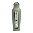thumbnail image 2 of Botella de agua de vidrio Botella de bebida con funda de silicona Jarra de agua Botella deportiva para acampar Senderismo Mochilero Gimnasio Ciclismo Verde, 2 of 9