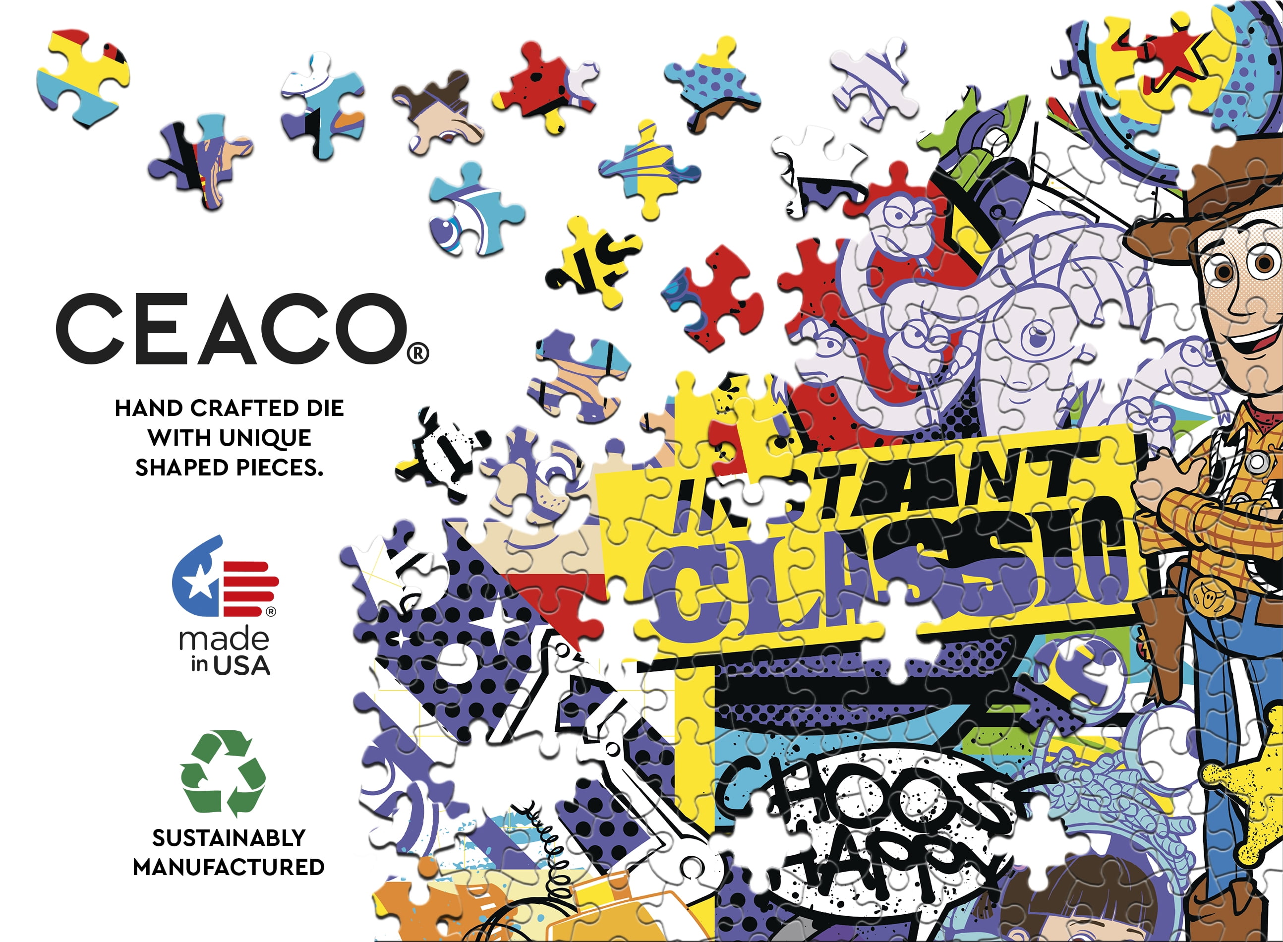 Ceaco Disney Pixar Graffiti 1500-Piece Interlocking Jigsaw Puzzle