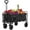 Black - Big, variant on CONCETTA 35in Foldable Wagon Cart with All-Terrain Wheels, 330lbs Capacity, for Beach, Grocery & Camping, Black