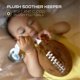 thumbnail image 2 of - Soporte para chupete de fútbol con licencia oficial de la NFL, juguete de felpa suave y soporte para chupete, se adapta a cualquier chupete, accesorio para carriola y cial para recién, 2 of 5